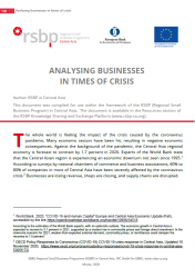 Analysing businesses in times of crisis