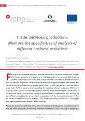 Trade, services, production. What are the specificities of analysis of different business activities?