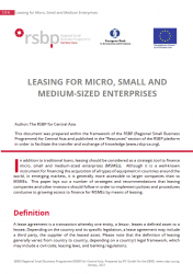 Leasing for Micro, Small and Medium Enterprises